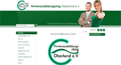 Desktop Screenshot of firmenausbildungsring-oberland.de